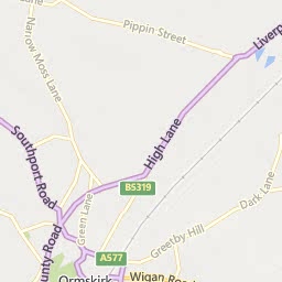 Map of Ormskirk