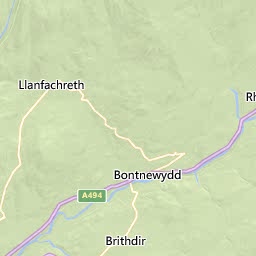 Map of Dolgellau