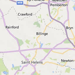 Map of Warrington