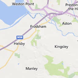 Map of Warrington