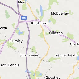 Map of Warrington