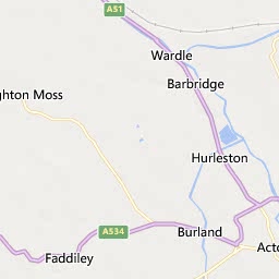 Map of Tarporley