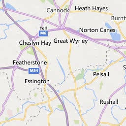 Map of Lichfield