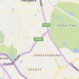 Map of Sutton Coldfield