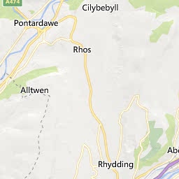 Map of Neath