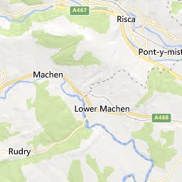 Map of Cwmbran