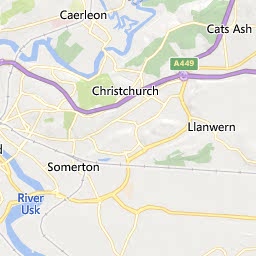 Map of Cwmbran