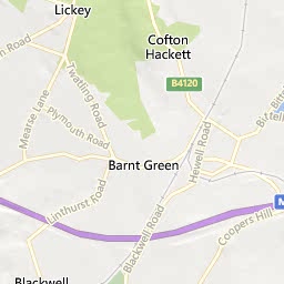 Map of Barnt Green