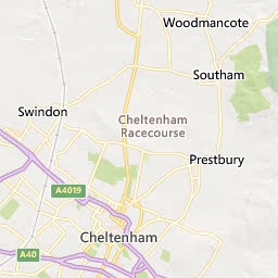 Map of Cheltenham