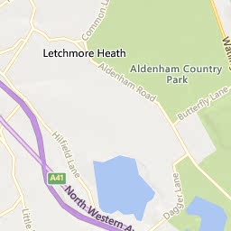 Map of Borehamwood