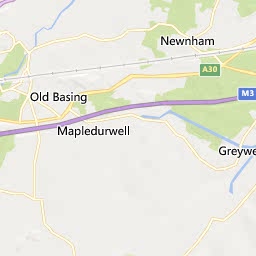 Map of Basingstoke