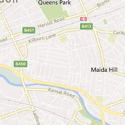 Map of Ladbroke Grove