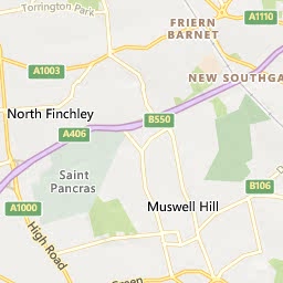 Map of Muswell Hill