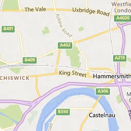 Map of Kensington