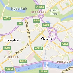 Map of Kensington