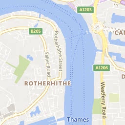 Map of Surrey Quays