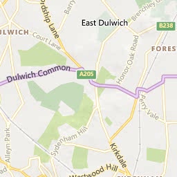 Map of East Dulwich