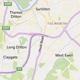 Map of Walton-On-Thames