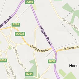 Map of Banstead