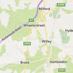 Map of Godalming