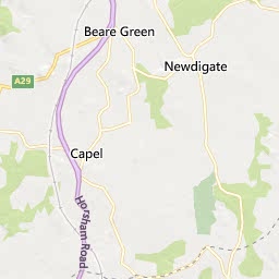 Map of Crawley