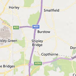 Map of Crawley