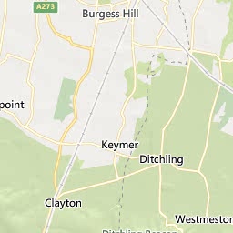 Map of Haywards Heath