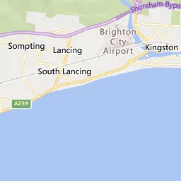 Map of Worthing