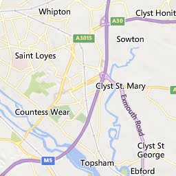 Map of Exeter