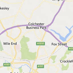 Map of Colchester