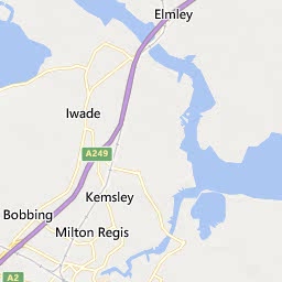 Map of Sittingbourne