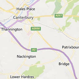 Map of Canterbury